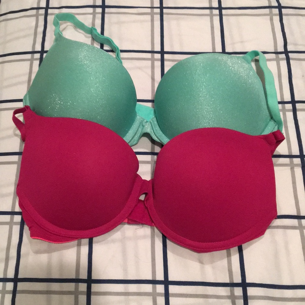 PINK by victoria secret colorful bra duo
